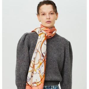 [닥스] 코랄 체인패턴 롱 실크스카프 DCSC5E012C1