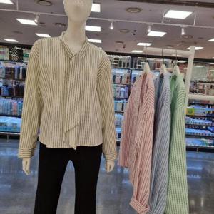 라티움 HC34 봄.가을구김없는브이넥타이셔츠 T2517Bl01