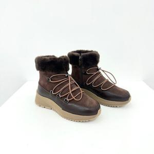 [엘칸토]여성 소가죽 미끄럼 방지 털내피 방한 부츠 LCWA39U44C_