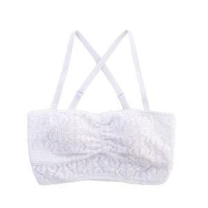 [섹시쿠키]화이트,블랙 플라워레이스 브라탑 2종택1 SCWBS521