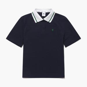 [르꼬끄골프] 여성 변형 절개 포인트 반팔 카라 티셔츠 (GQ122LTS39)