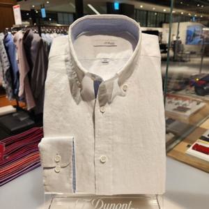 듀퐁셔츠 SE5SM21LS313SWH 컴포터블 라인 고급 여름용 마100 캐쥬얼 슬림 핏 셔츠