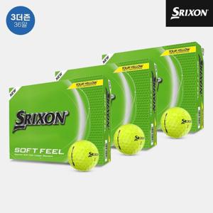 [3더즌 36알]던롭코리아 정품 스릭슨 소프트 필 14 골프볼[남여공용][옐로우][2피스]