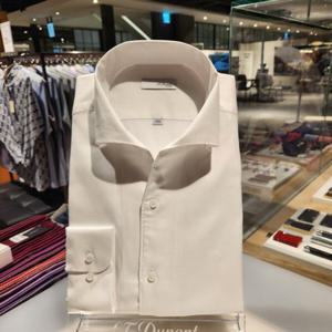 듀퐁셔츠 SE5SM21LS309SWH 25SS 면 레이온 프리노트 캐쥬얼 카라 스넵 슬림 핏 셔츠