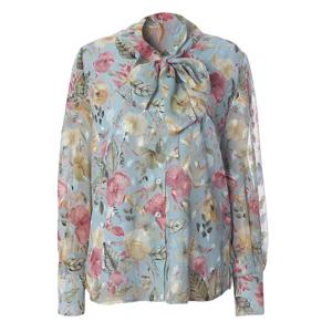 [안지크]로즈타이시스루블라우스 AJ1BL5140