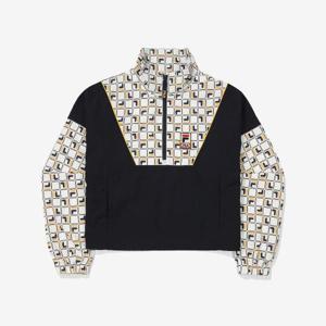 휠라 여성 헤리티지 모노그램 크롭 자켓 FS2JKF1153F_INA