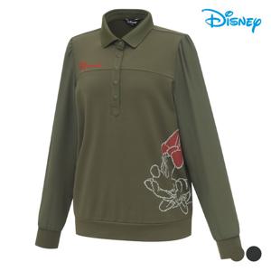 [디즈니골프]여성 아트웍 쿨링 슬리브 긴팔 카라 티셔츠 DP1LTS008