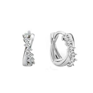 [GB] 크로스 라인 다이아 원터치 18K GOLD 귀걸이 LOFP3021D