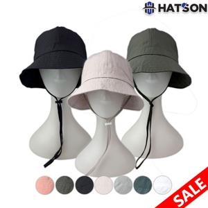 [햇츠온]남여공용 여름 벙거지 버킷햇 모자 H41-307 경량 턱끈모자