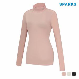 [스팍스]여성 베이직 쿨링 이너 긴팔 하프넥 베이스 레이어 티셔츠 SP1LTS080