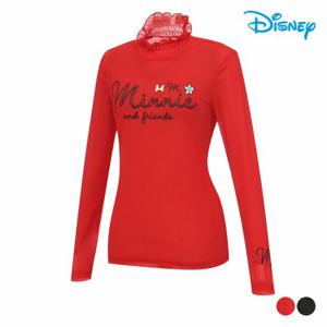 [디즈니골프]여성 레이스 셔링 긴팔 하프넥 베이스 레이어 티셔츠 DP1LTS017