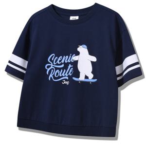 [지프키즈]25신상 여아키즈  익시닉루트 배색 반팔티KQ2TSF214_U