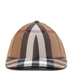 버버리 로고 디테일체크 코튼 야구모자 아카이브베이지 80560801