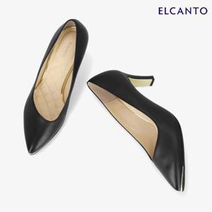 엘칸토  (LCWD47U339) 여성 양가죽 힐 장식 펌프스 7cm