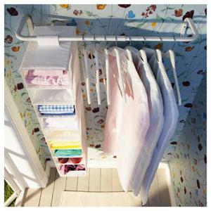 이케아 물리그 옷걸이바 화이트 (60-90)x26x16cm 걸이후크 레일 걸이