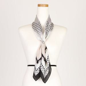 [샵앤]여성 중년 가을 라인 실크필링 고급 스카프 LMD-WSC-0378-