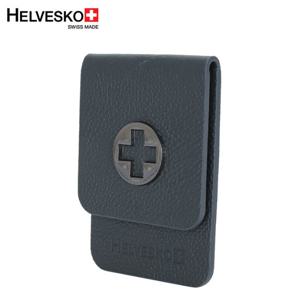 [헬베스코] 로고포인트 천연소가죽 골프 머니클립