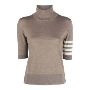 톰브라운 4바 스트라이프 터틀넥 니트 미드브라운 FKA434A Y1014 215