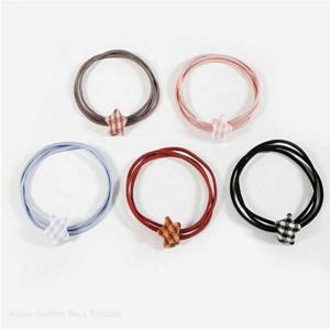 스타 컬러 세줄 심플 헤어 머리 끈(1P 단위 판매)