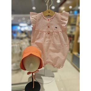 블루독베이비[hu] 25.SS PH)COLOR우주복C 45170-675-10 여아우주복 반팔우주복 보넷세트 여름우주복 선물