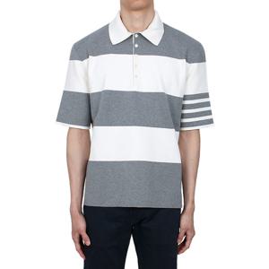 [톰브라운] 럭비 스트라이프 PK 반팔티 (MKP134A Y3043 136)