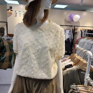 스테파니 HC35 시스루(잔꽃니트) A25SW5212