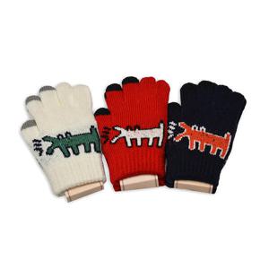 아트박스/엠케이 강아지 니트 터치 남여아동공용 장갑 205516