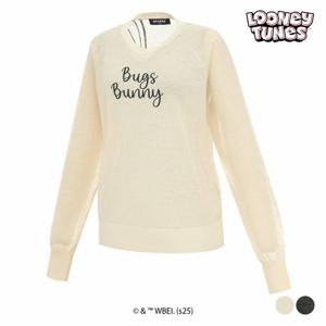 [스팍스]여성 벅스버니 아트웍 베이직 라운드 니트 스웨터 SP2LKT048