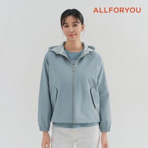 [올포유] 여성 체크 후드 사파리 점퍼 ALFRN1411-830