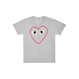 25 FW 꼼데가르송 하트 프린트 티셔츠 AZT26605114 TP439332950