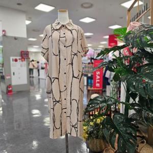 스테파니 HC07 롤스 반팔 카라 나염 원피스 A25SO5229