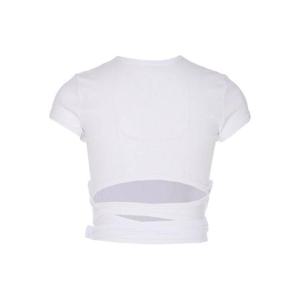 디젤 T 버니 테일 티셔츠 랩 타이즈 A193370EJAI100 White