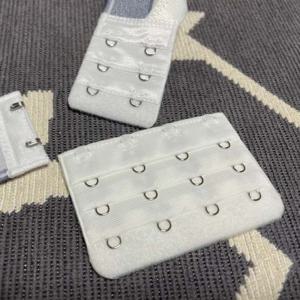 브라연장후크 4단 화이트 결 브래지어