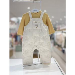 [압소바 의류] (백일돌선물) 알비 약패딩 오버올 세트 (25가을신상) (A2521201)