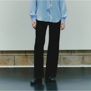 [플랙진]여성 메종 M64 와이드 블랙 데님 팬츠 (PJTF5MSM643)