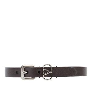 발렌티노 브라운 레더 V 로고 팔찌 7Y2J0AH7 FXJREL