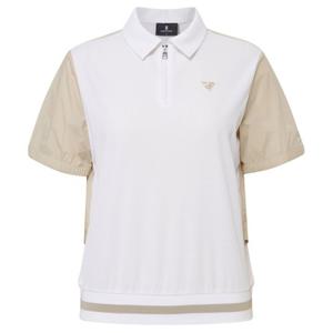 [와이드앵글]CO 우븐믹스 반집 블루종 티셔츠 WWM25252W2