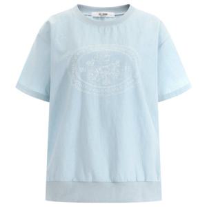 [샵앤]여성 국내산 쿨 데님 면 100% 반팔 티셔츠 BY.G-WSH-1453-