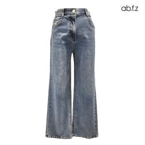 [에이비에프지]일자핏 데님 세미 와이드 팬츠 APZ3HE32I