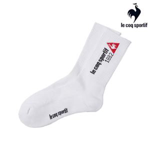 [르꼬끄] 유니 로고 하이삭스 QQ323ASC83_WHT