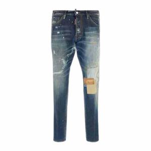 디스퀘어드 미디엄 프레스드 샌드 쿨가이 진 블루 남성 S74LB1748 D30011 470