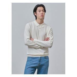 [빈폴멘]젠틀 칼라넥 니트  아이보리 (BC4751C050) .