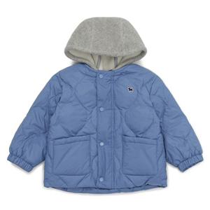 [블루독베이비8] 25FW (BL)플리스 후드 덕다운 점퍼B HJ (45A1911402) (BLUEDOG BABY 유아 출산 백일 선물