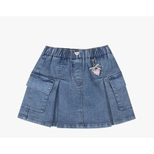 로엠걸즈키링 주름 데님스커트 RGWH2582C