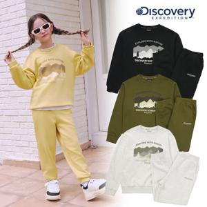 디스커버리키즈 DKAZ11054 키즈 그래픽 맨투맨 트레이닝 세트