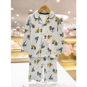 [오가닉맘] 아동 샌드카민긴소잠옷 (MKFSSW03)