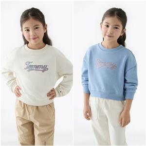 [타미힐피거칠드런TD] 스크립트 시퀸 스웨트셔츠 (T42F6KKO420GT1)