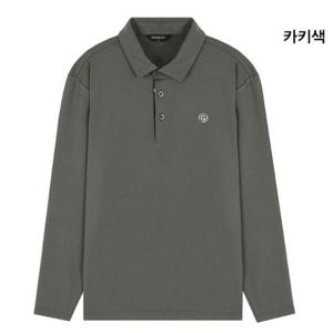 그린조이 HC12 남성 G로고 3버튼 카라 긴팔 티셔츠 GM24KY51M(카키)