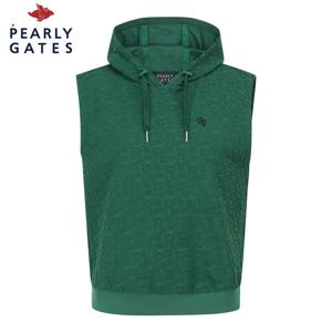 [파리게이츠] 파리게이츠 여성 테리 로고 하트 후드 슬리브리스 탑 521E3TR208_GN