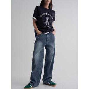 (355921LPCP) [에잇세컨즈] 코듀로이 스트레이트 데님  블루